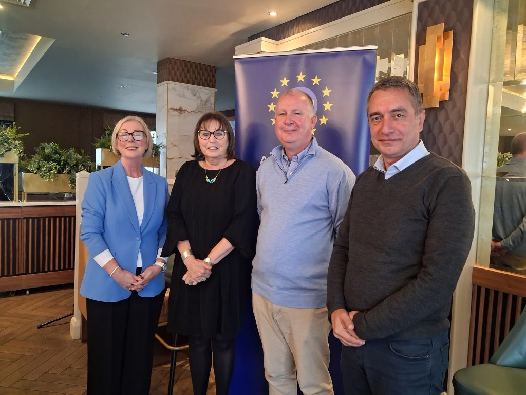 At the Forum were (from left) Regina Doherty MEP, Ingrid Miley, Gary Murphy and Ali Ugur.